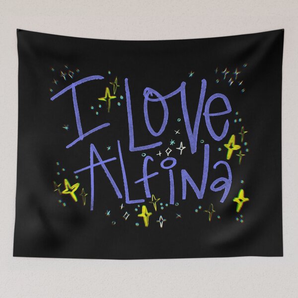 Item preview, I LOVE ALFINA NAME PURPLE designed and sold by GIVENGRACE.ART.
