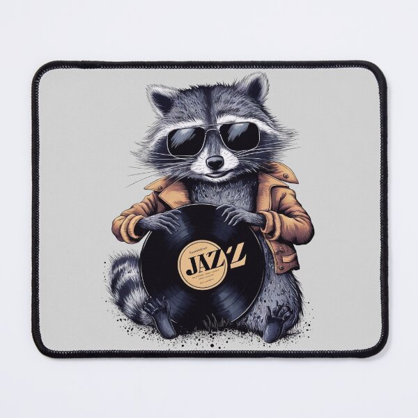 Item preview, A raccoon with vinyl designed and sold by Tajdi.