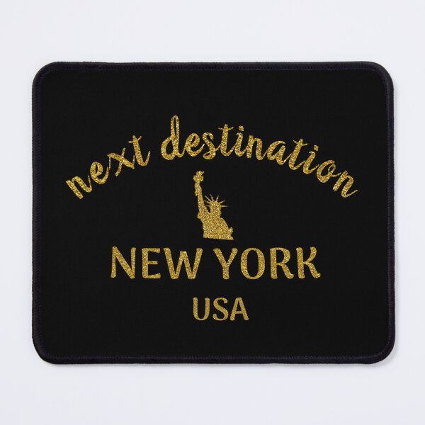 Item preview, next destination New York USA (Gold Glitter Edition) designed and sold by asanaworld.