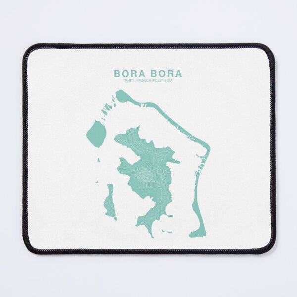 Item preview, Bora Bora Topographical Map designed and sold by MadeClose.