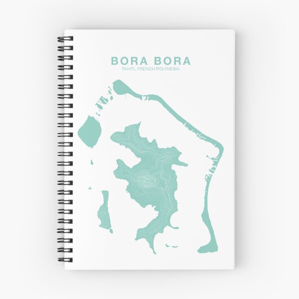Item preview, Bora Bora Topographical Map designed and sold by MadeClose.