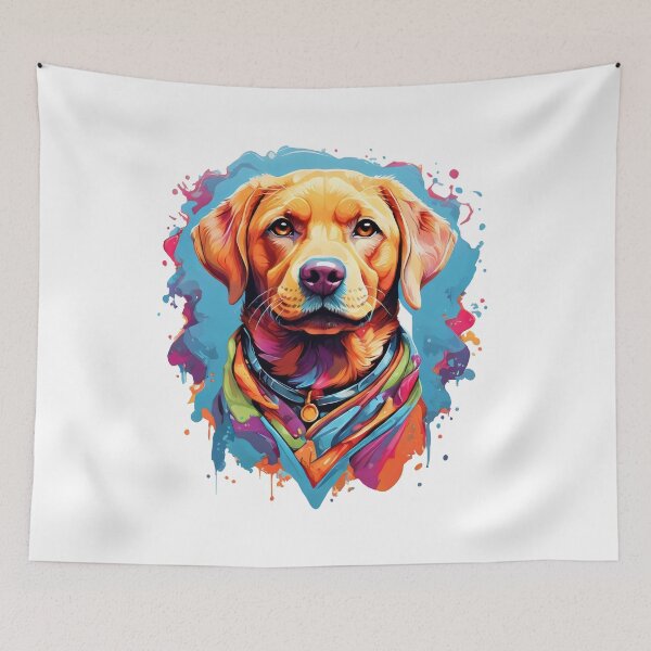 Item preview, Adorable Cheerful Golden Retriever - Colorful Dog Bandana designed and sold by BNCH44.