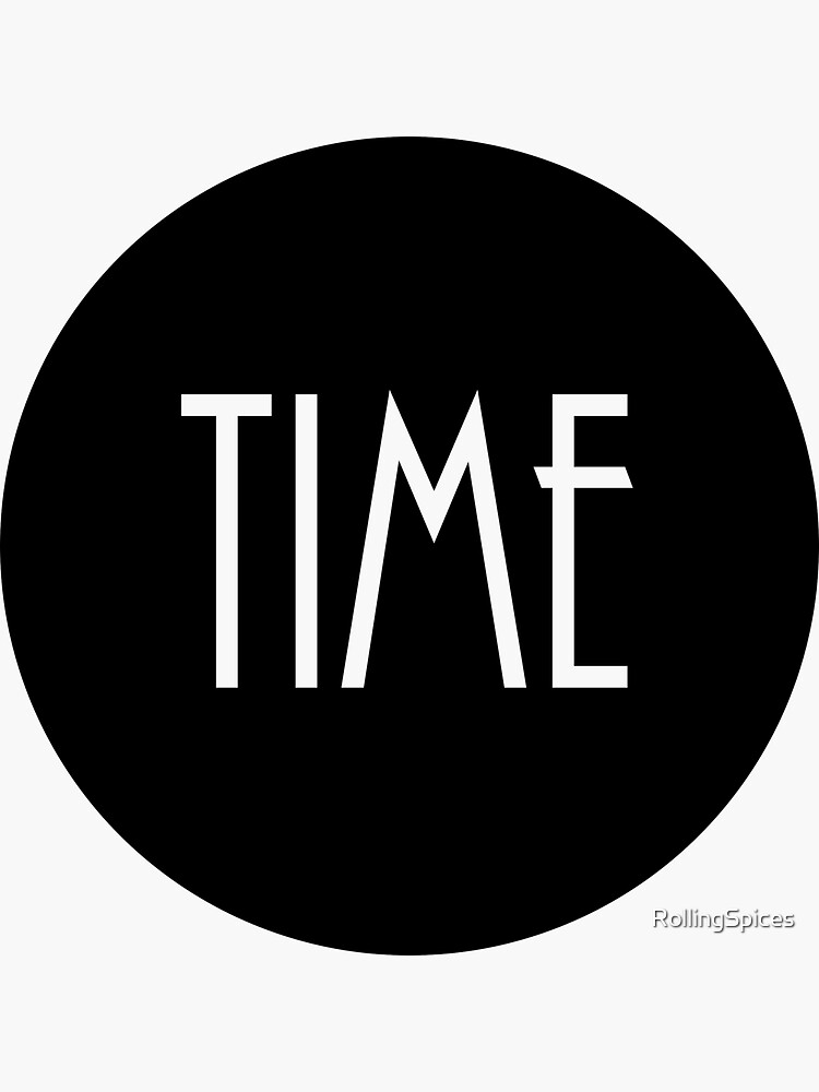 "Time Is A Flat Circle" Sticker for Sale by RollingSpices Redbubble