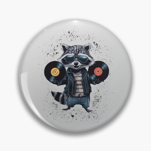Item preview, A raccoon with vinyl designed and sold by Tajdi.