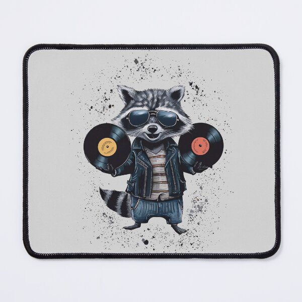Item preview, A raccoon with vinyl designed and sold by Tajdi.