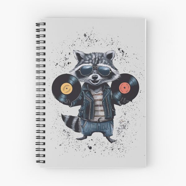 Item preview, A raccoon with vinyl designed and sold by Tajdi.