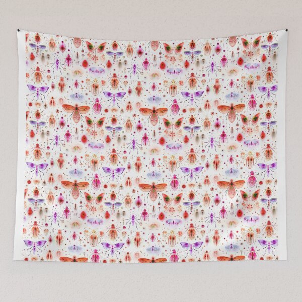 Item preview,  Insects on white designed and sold by Alessandro Remo Mazzoni Remotextiles.