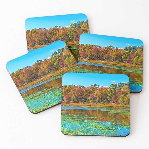 Item preview, Brilliant Autumn Reflected in Still Water designed and sold by LizAlbroPhotos.
