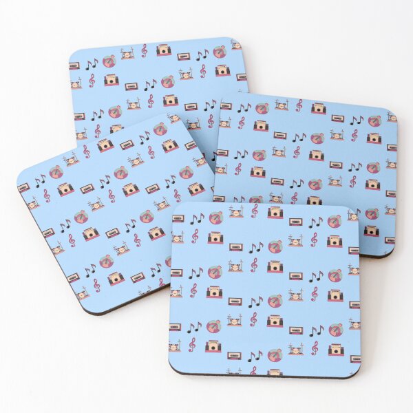 Item preview, Music themed retro sticker set designed and sold by luna--design.