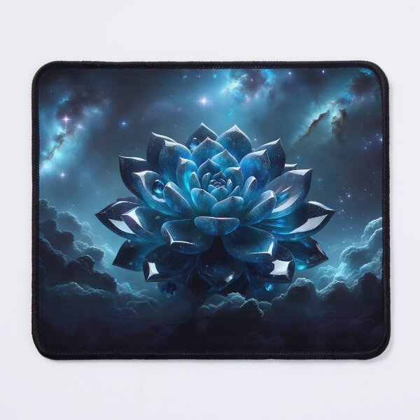 Item preview, Sapphire Cosmic Bloom: Galactic Blue Succulent Flower designed and sold by SeGoArtDesign.