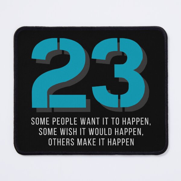 Item preview, Number 23 - Sports Figure with Motivational Saying designed and sold by Artifylab.