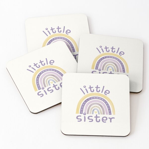 Item preview, Little Sister - Cute Rainbow - Heart - Cute Gifts for Lil Sis designed and sold by patternjp.