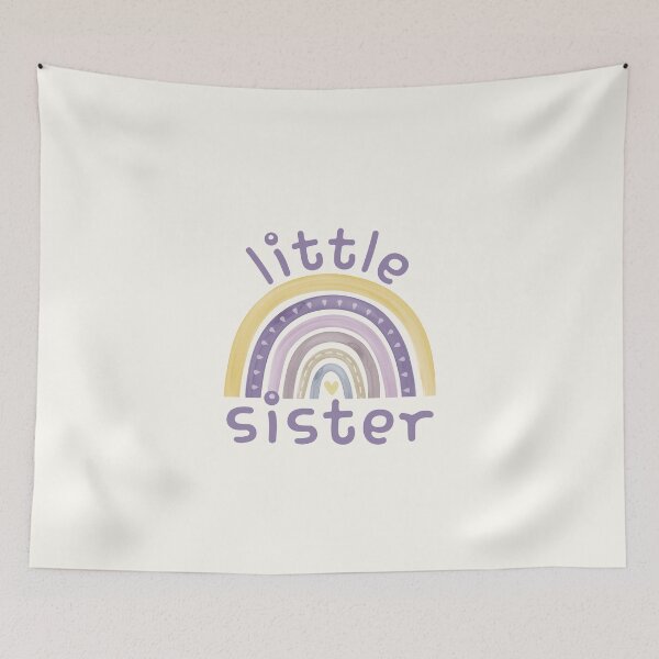 Item preview, Little Sister - Cute Rainbow - Heart - Cute Gifts for Lil Sis designed and sold by patternjp.