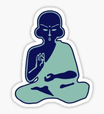 buddha blue boudha blue Sticker