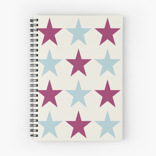 Item preview, Large MAROON RED, DUCK EGG BLUE and CREAM STARS  designed and sold by RachelMacht.