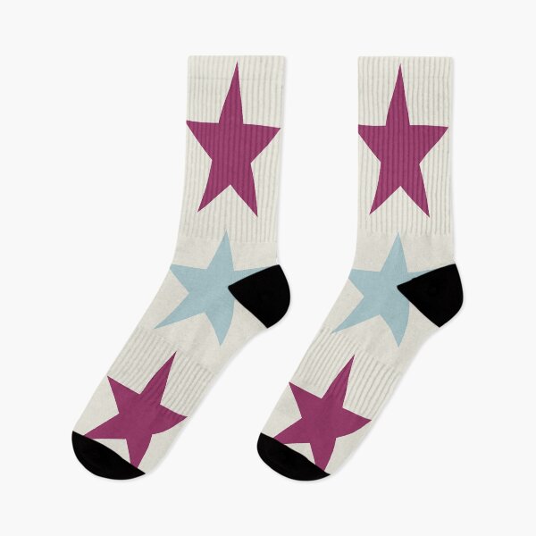 Item preview, Large MAROON RED, DUCK EGG BLUE and CREAM STARS  designed and sold by RachelMacht.