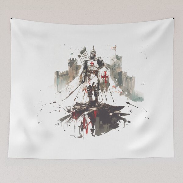 Item preview, Crusader Knight Amidst Battle - Dramatic Medieval designed and sold by Odd World.