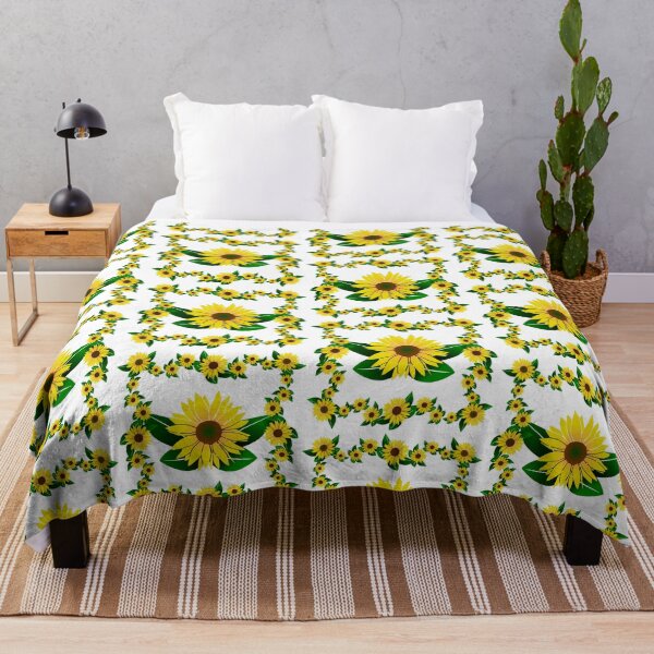 Item preview, blooming sunflowers sunflower pattern yellow sunflower designed and sold by rhnaturestyles.