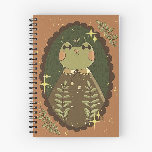 Item preview, goblincore frog portrait designed and sold by UniblinStore.