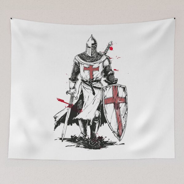 Item preview, Templar Knight with Sword and Shield - Classic Medieval designed and sold by Odd World.