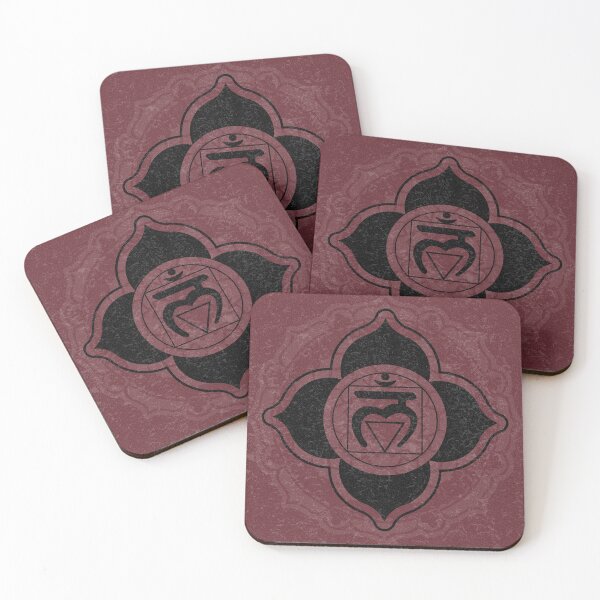 Item preview, Root Chakra Mandala - Wine + Coal designed and sold by Irene Estelle.