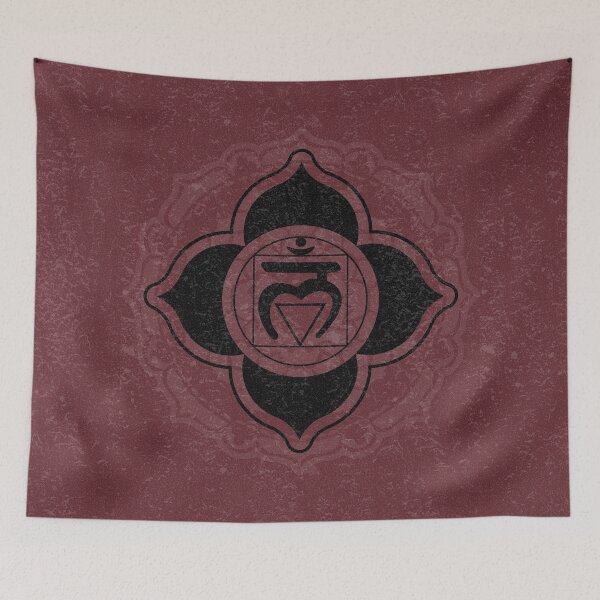 Item preview, Root Chakra Mandala - Wine + Coal designed and sold by Irene Estelle.