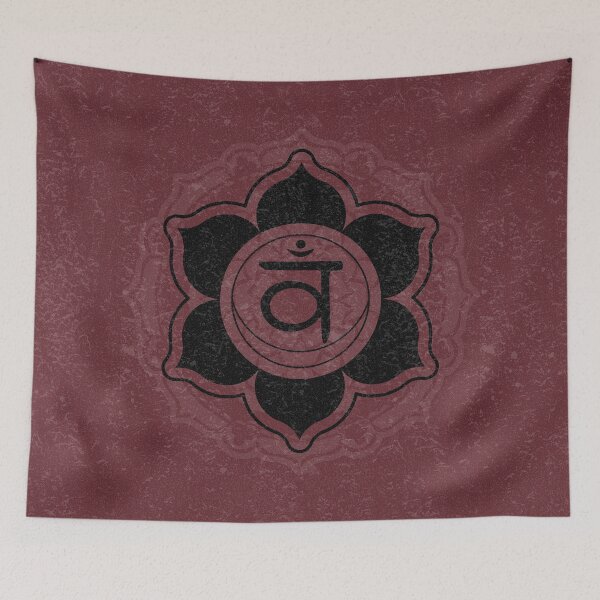 Item preview, Sacral Chakra Mandala - Wine + Coal designed and sold by Irene Estelle.