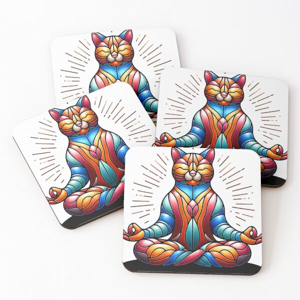 Item preview, Inner Peace Meditating Cat designed and sold by wrdiv73.