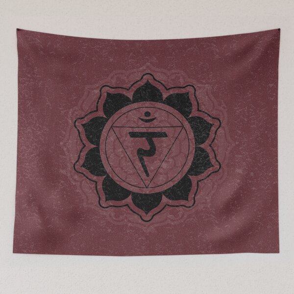 Item preview, Solar Plexus Chakra Mandala - Wine + Coal designed and sold by Irene Estelle.