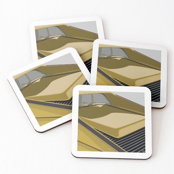 Item preview, Italian 80’s Testarossa Yellow Supercar designed and sold by Steve Kidd Art.