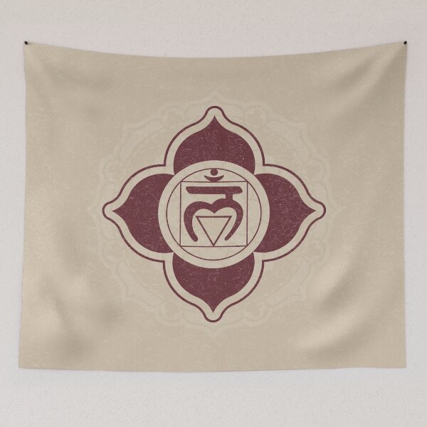 Item preview, Root Chakra Mandala - Dove + Wine designed and sold by Irene Estelle.
