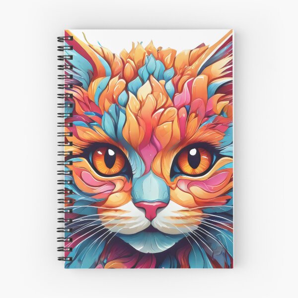 Item preview, Enchanted Cat with Vibrant Plumage - Captivating Masterpiece designed and sold by BNCH44.