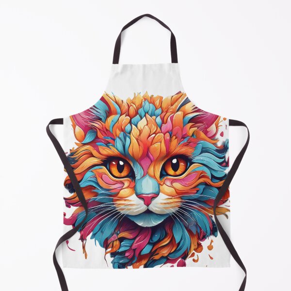 Item preview, Enchanted Cat with Vibrant Plumage - Captivating Masterpiece designed and sold by BNCH44.