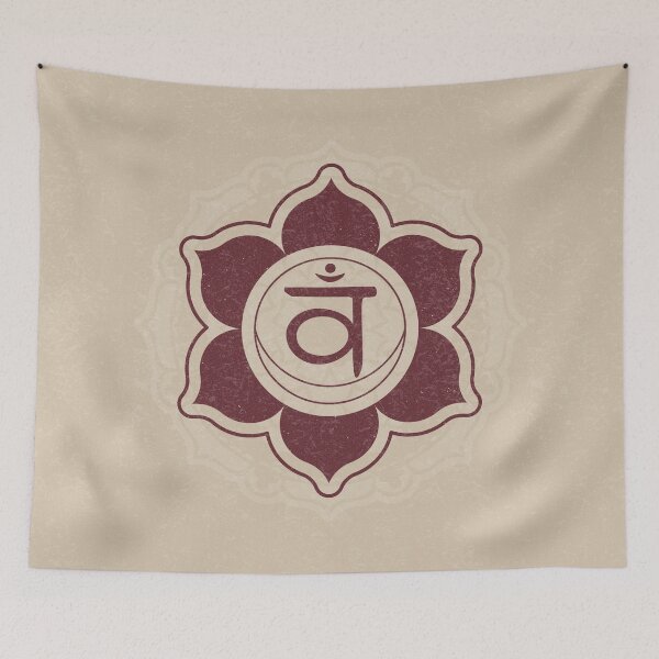 Item preview, Sacral Chakra Mandala - Dove + Wine designed and sold by Irene Estelle.
