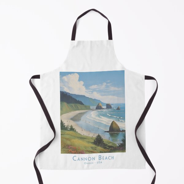 Item preview, Vintage travel poster - Cannon Beach, Oregon - Minimalist retro design designed and sold by pod24.