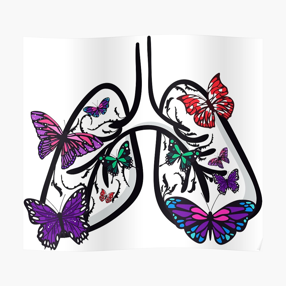 "Butterfly Lungs" Poster by Harou Redbubble