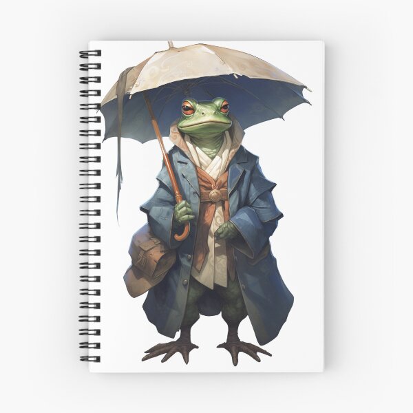 Item preview, umbrella frog art designed and sold by TurekDudi.