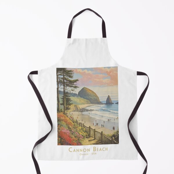 Item preview, Retro travel poster from Cannon Beach - Minimalistic vintage design for travel lovers designed and sold by pod24.