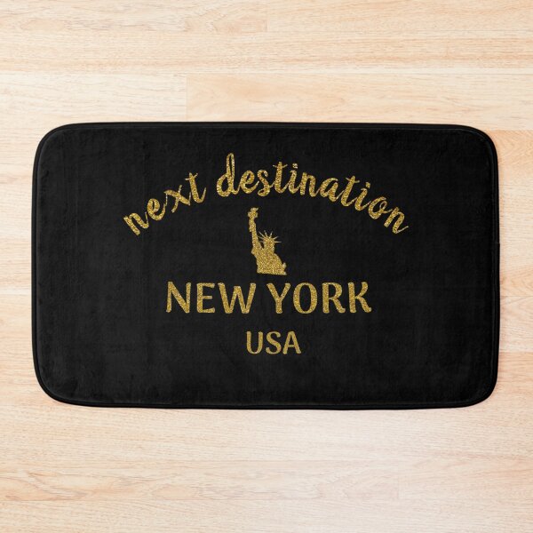 Item preview, next destination New York USA (Gold Glitter Edition) designed and sold by asanaworld.