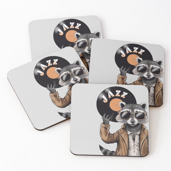 Item preview, A raccoon with vinyl designed and sold by Tajdi.