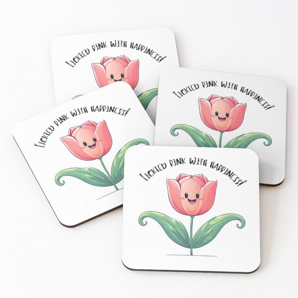 Item preview, Happy Pink Tulip- Tickled Pink with happiness designed and sold by Serene Madcap.