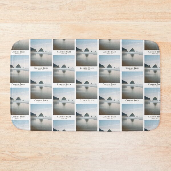 Item preview, Minimalist vintage travel poster - Cannon Beach at dawn designed and sold by pod24.