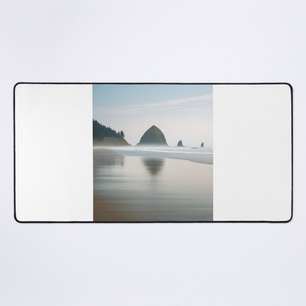 Item preview, Minimalist vintage travel poster - Cannon Beach at dawn designed and sold by pod24.