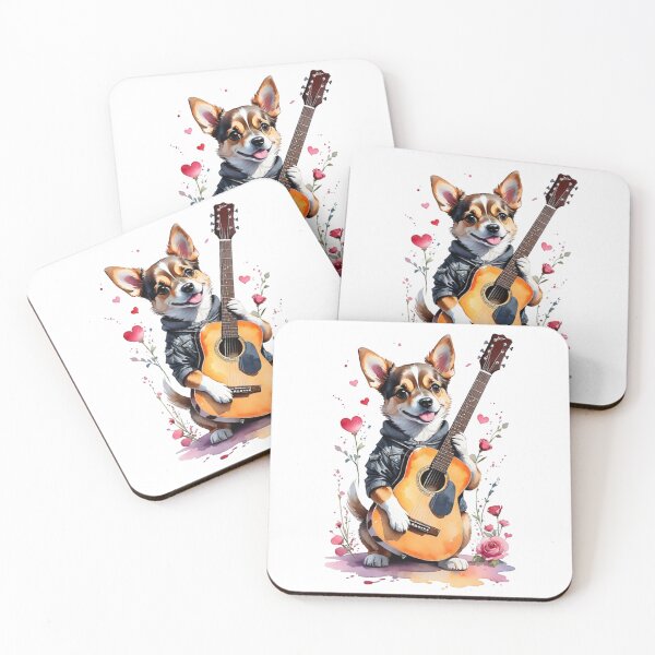 Item preview, Guitarist Dog designed and sold by Canan Topantas.