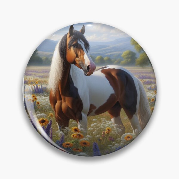 Item preview, Paint Horse: Field of Wild Flowers designed and sold by Caitlin Soergel.