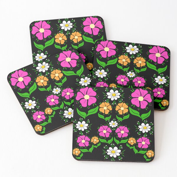 Item preview, flower meadow flower daisy flower tendril floral pattern designed and sold by rhnaturestyles.