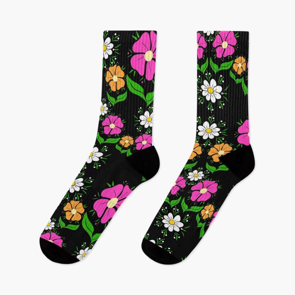 Item preview, flower meadow flower daisy flower tendril floral pattern designed and sold by rhnaturestyles.