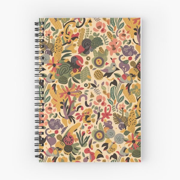Item preview, A lively burst of nature pattern designed and sold by Haji Kamora.