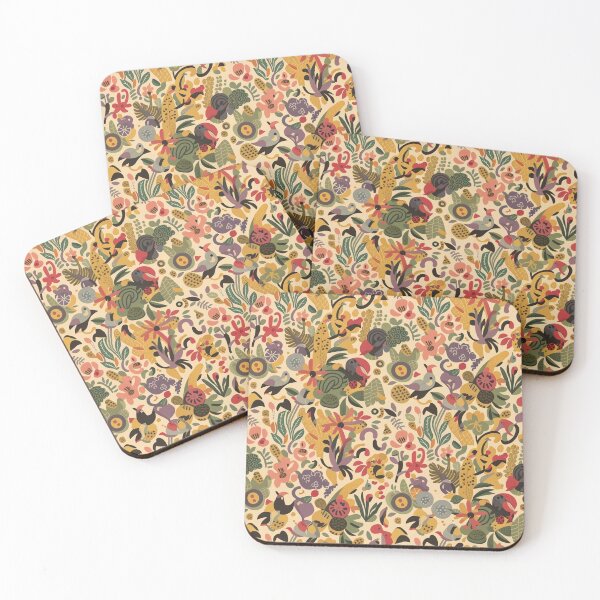 Item preview,  A lively burst of nature pattern designed and sold by Haji  Kamora.