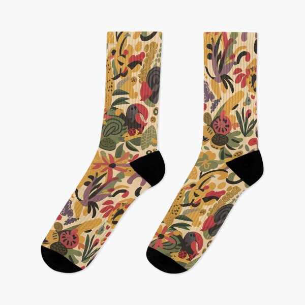 Item preview,  A lively burst of nature pattern designed and sold by Haji  Kamora.